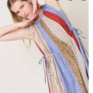 Kapital Kahlo Sleeveless Patchwork Dress, NWOT, OS